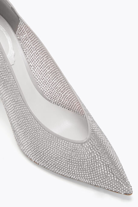 JINNY SILVER PUMP 100