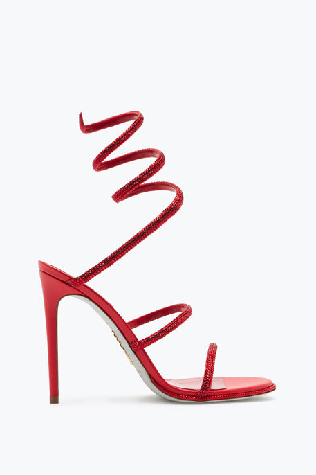 CLEO RED SANDAL WITH CRYSTAL 105