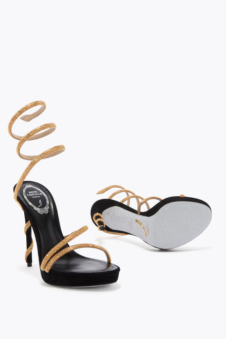 MARGOT HONEY PLATFORM SANDAL 120