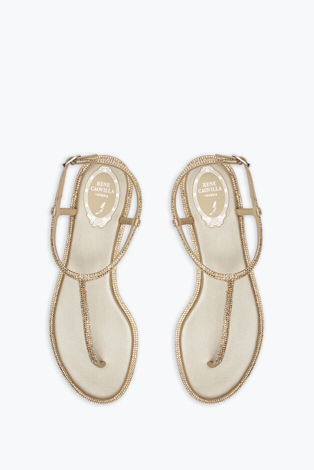 DIANA CRYSTAL BEIGE SANDAL 10