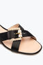 MARTHA BLACK FLAT SANDAL 10