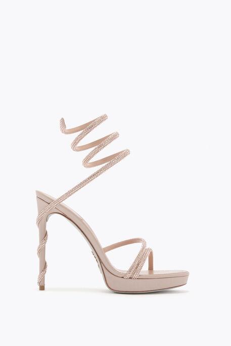 MARGOT NUDE PLATFORM SANDAL 120
