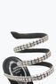 CLEO BLACK SANDAL WITH CRYSTAL BAGUETTE 105