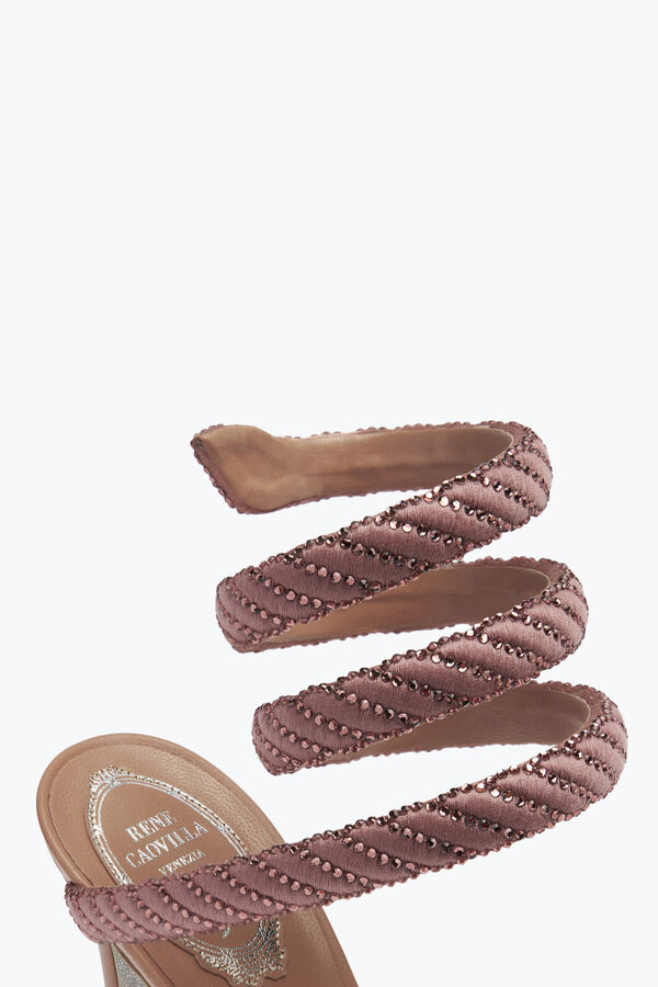 Cleo Sandal In Satin Pink 105