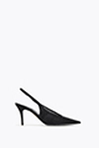 JINNY BLACK NET-TULLE/JET STRASS SLINGBACK