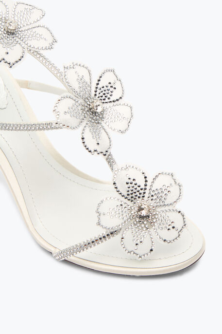 PEACH FLOWER IVORY SANDAL 80