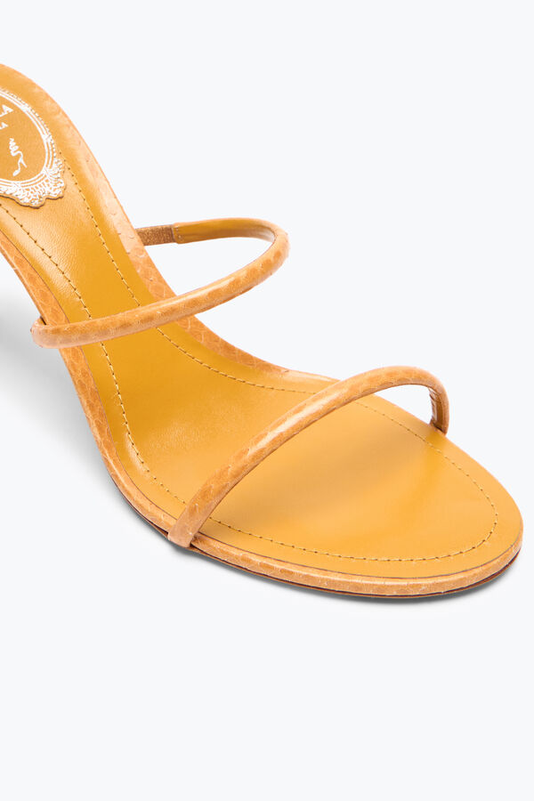 CLEO OCHRE AYERS LEATHER SANDAL 80