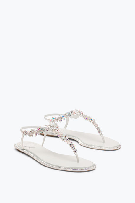 EDEN IVORY THONG SANDAL 10