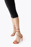 MARGOT ORANGE SATIN/LAVA STRASS SANDAL