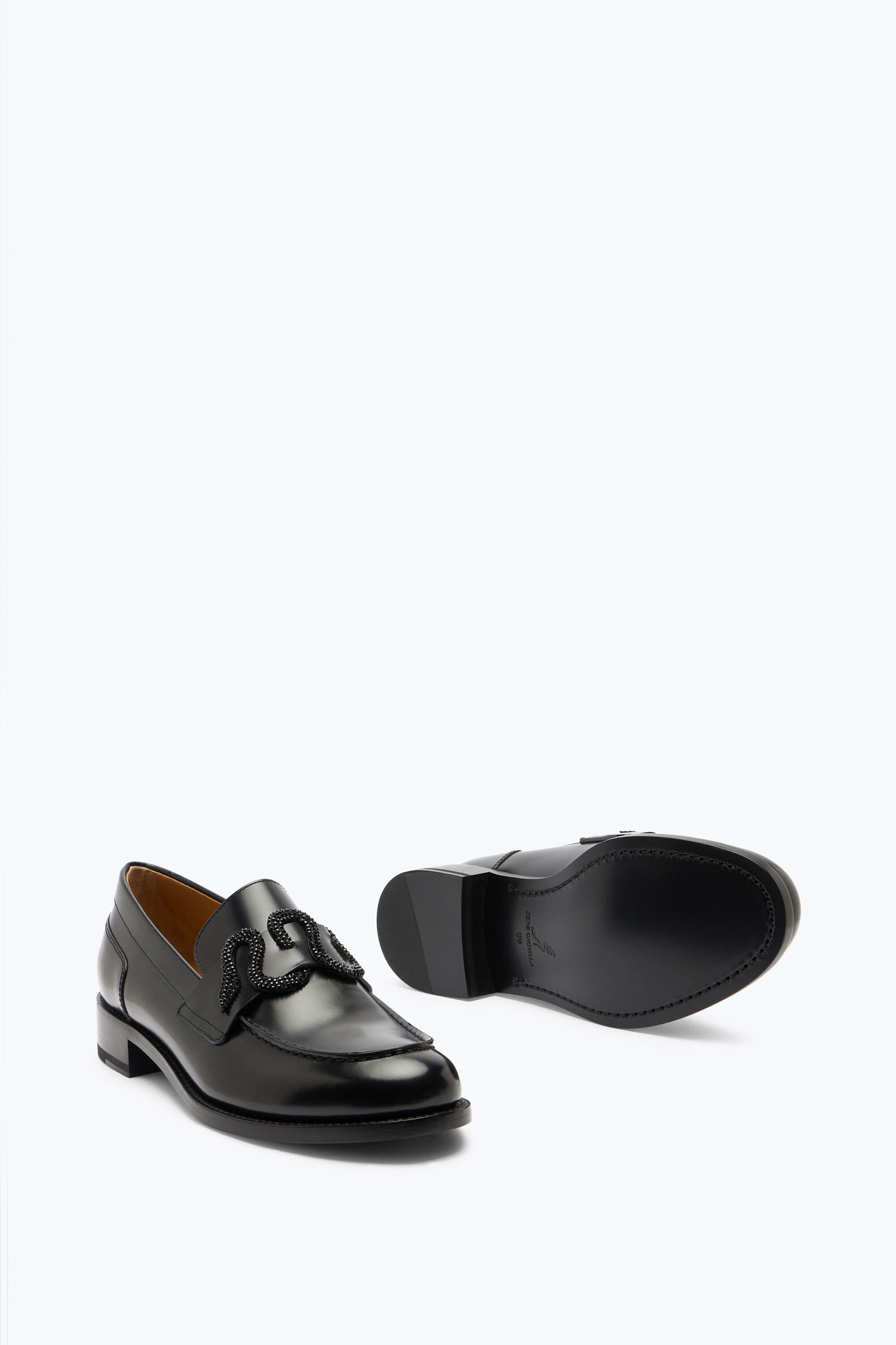Jeweled Morgana Black Loafer 20 | Rene Caovilla®