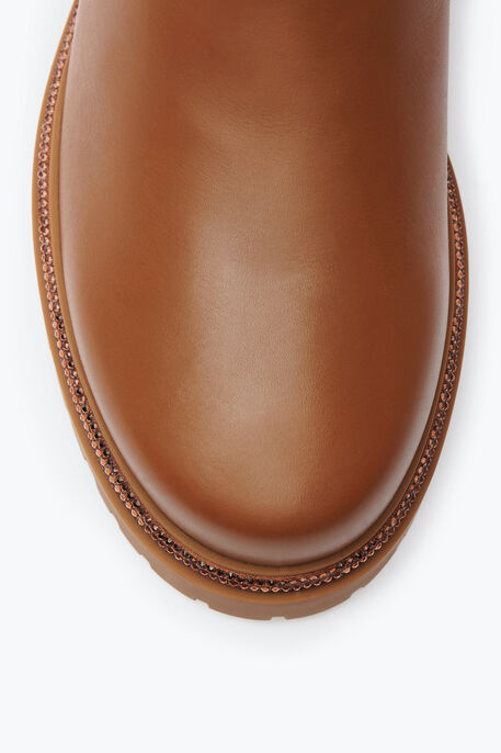 Cleo Crystal Hazelnut Bootie 25