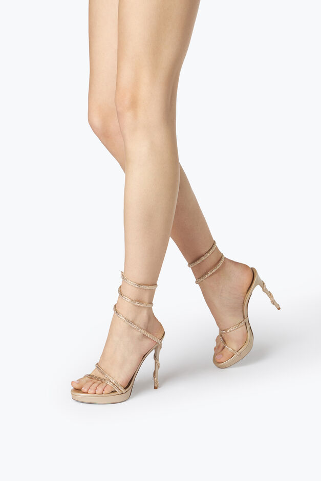 MARGOT CHAMPAGNE PLATFORM SANDAL 120 MARGOT CHAMPAGNE PLATFORM SANDAL 120