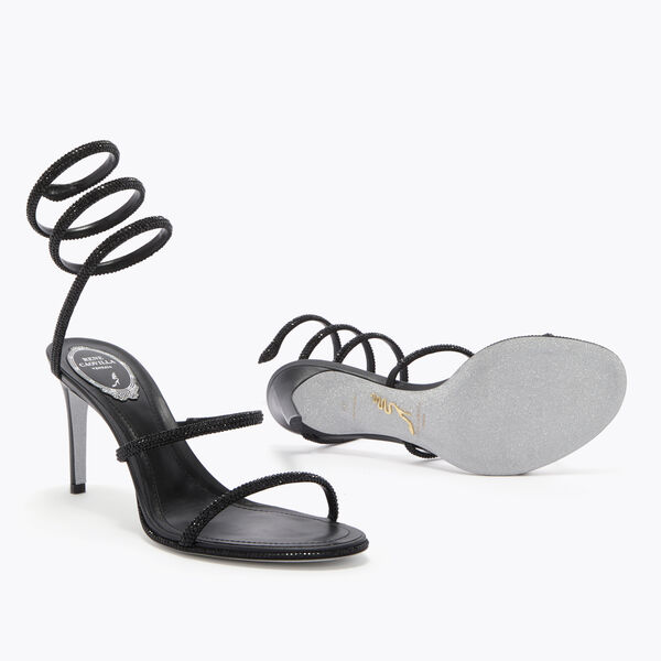 CLEO BLACK SANDAL 80