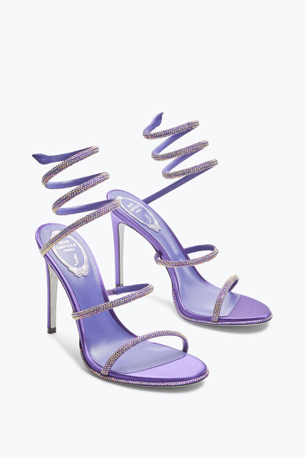 Cleo Purple Sandal With Crystals 105