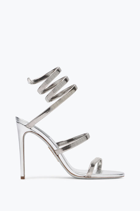 Juniper Metal Silver Sandal 105 Sandals in Silver for Women | Rene ...