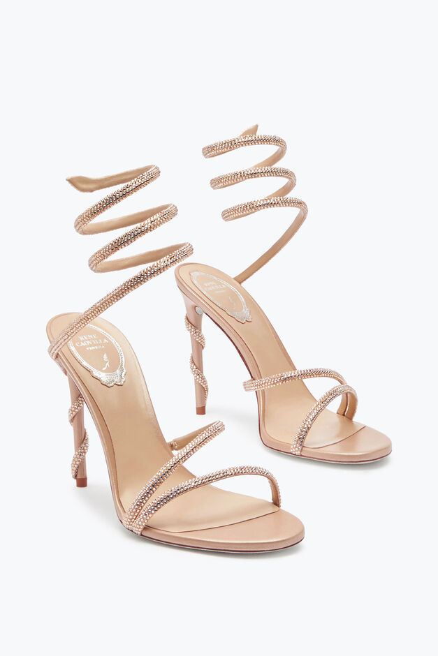 MARGOT CRYSTAL BLUSH SANDAL 105 MARGOT CRYSTAL BLUSH SANDAL 105
