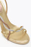 BRAID GOLD SATIN/AURUM-ROSE GOLD STRASS SANDAL