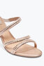 Lisa Nude Slider Sandal With Crystals 80