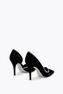 ONDA PUMP BLACK VELVET/CRYSTAL STRASS PUMP