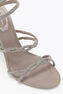 BRAID CLEO FOG SATIN/BLACK DIAMOND STRASS SANDAL