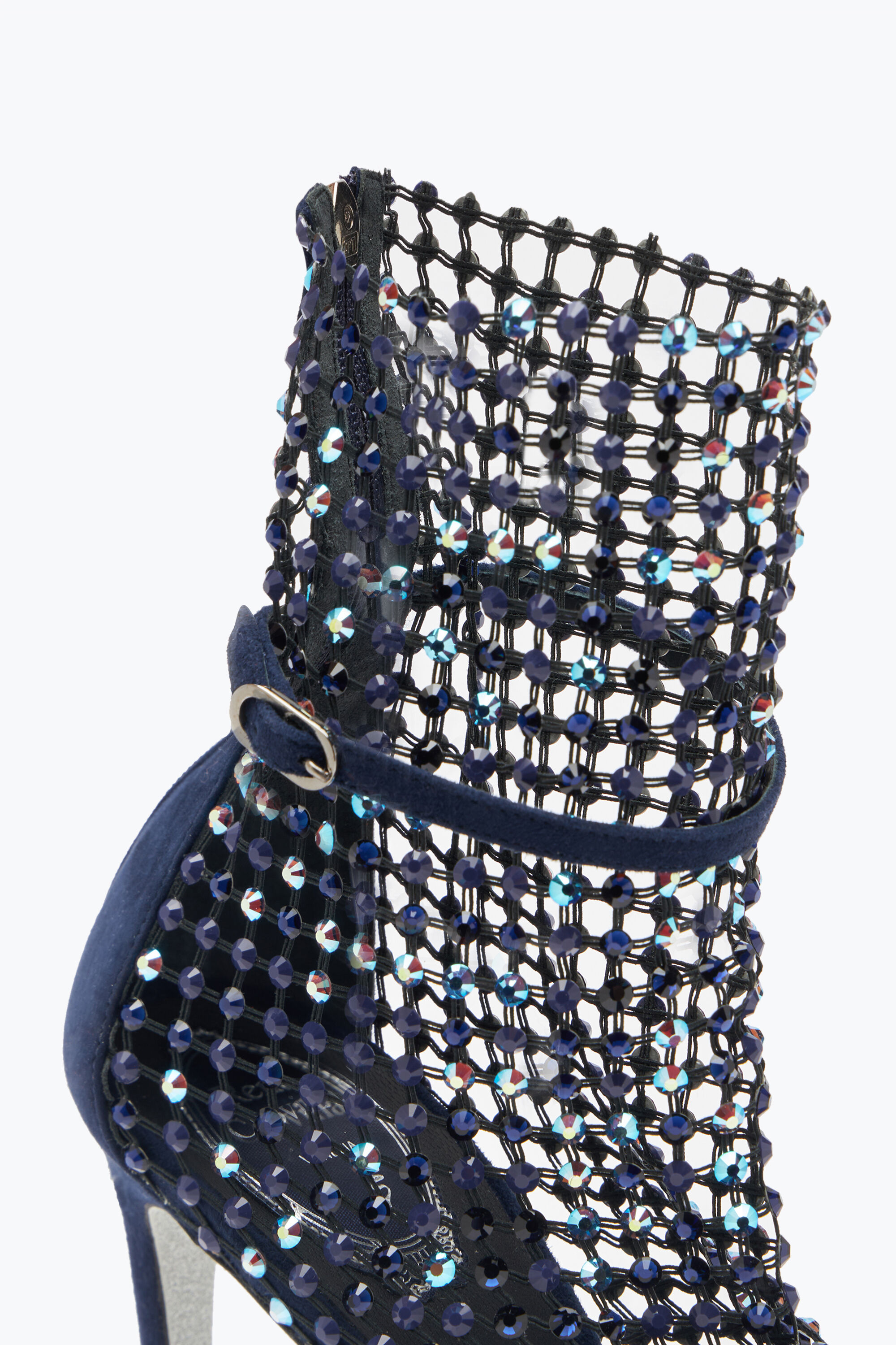 Jeweled Galaxia Crystal Deep Blue Sandal 105 | Rene Caovilla®