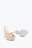 Dania Champagne Platform Slider Sandal 130