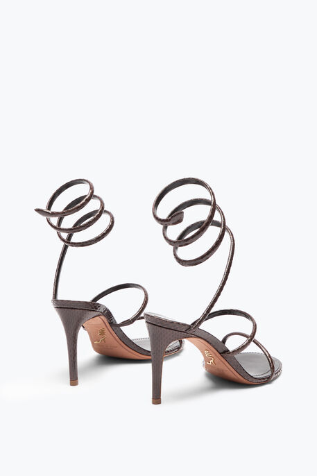 CLEO BROWN AYERS LEATHER SANDAL 80