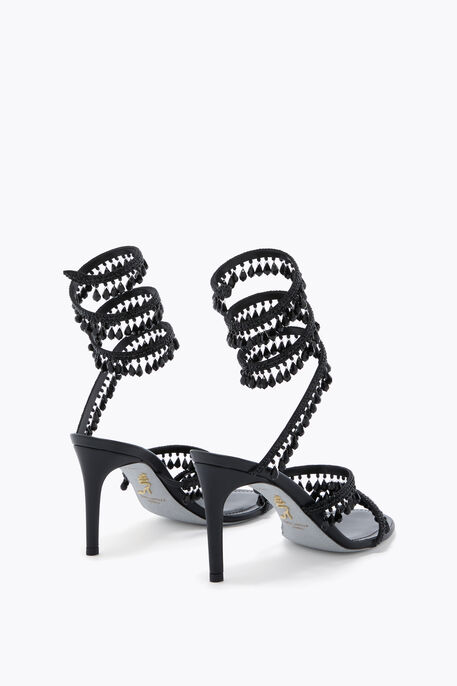 CHANDELIER BLACK SANDAL 80