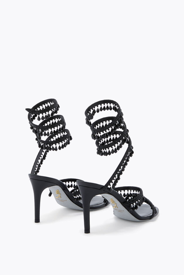 CHANDELIER BLACK SANDAL 80