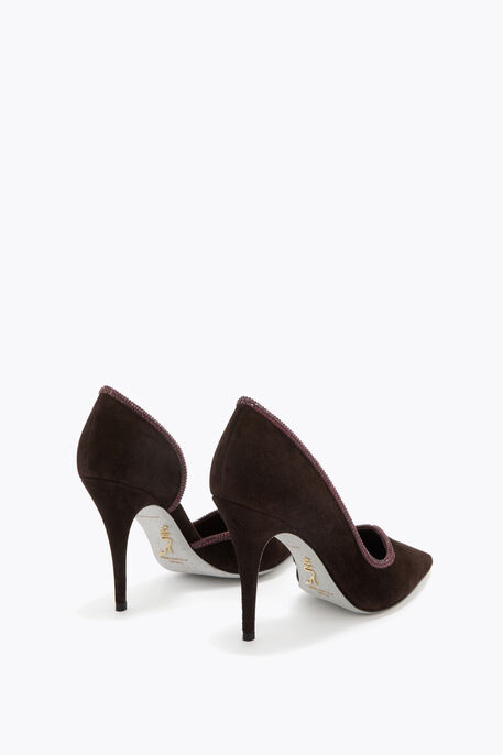 ONDA FONDANT SUEDE PUMP 100