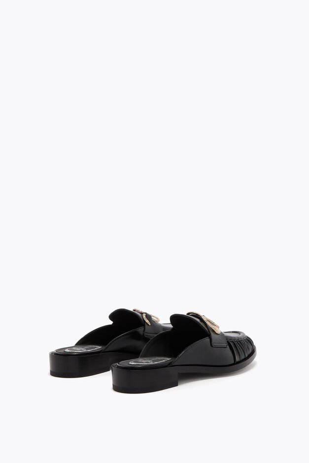 MORGANA BLACK MULE LOAFER 20