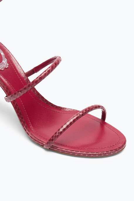 CLEO BURGUNDY AYERS LEATHER SANDAL 80