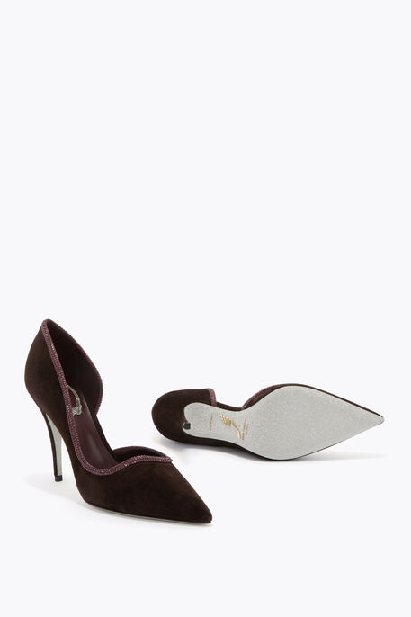 ONDA FONDANT SUEDE PUMP 100
