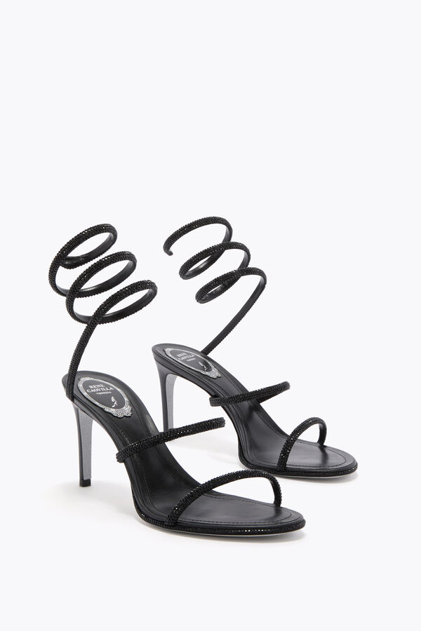 CLEO BLACK SANDAL 80