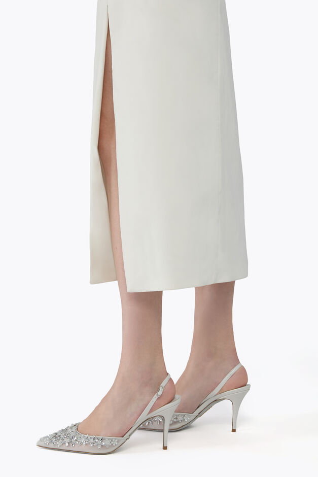 EVA WHITE SLINGBACK 80