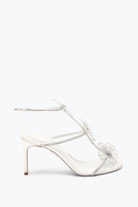 PEACH FLOWER IVORY SANDAL 80