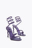 MARGOT VIOLET SATIN-LAMB/DEEP TANZANITE ST SANDAL