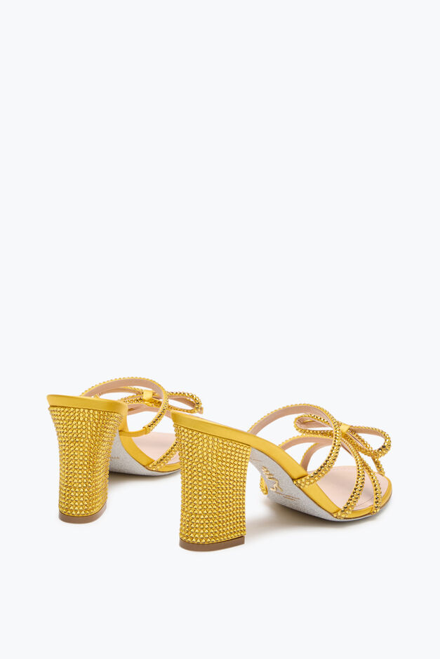NICOLE YELLOW SLIDER SANDAL 80