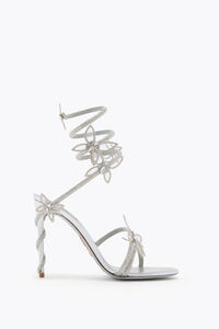 MARGOT MIRRORED SILVER SANDAL WITH BUTTERFLIES 105