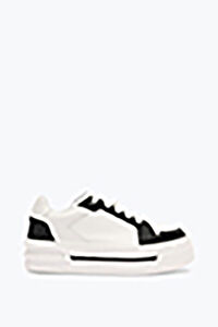 XTRA WHITE-BLACK SNEAKER WITH CRYSTALS 50