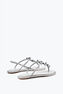 Caterina Silver Thong Sandal 10