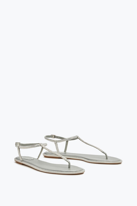 DIANA CRYSTAL GRAY SANDAL 10