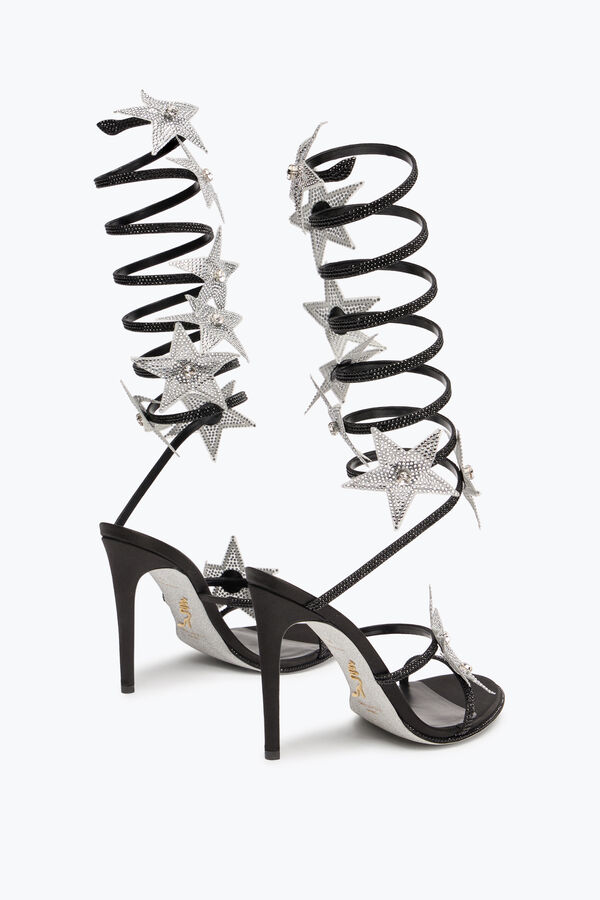 SUPER CLEO STAR BLACK &amp; SILVER SANDAL 105