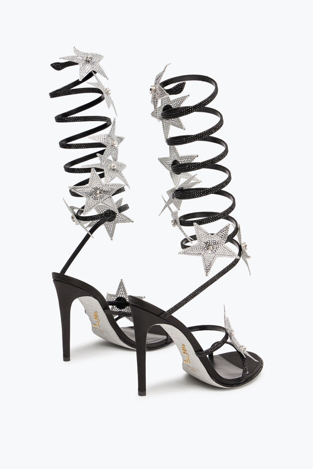 SUPER CLEO STAR BLACK & SILVER SANDAL 105