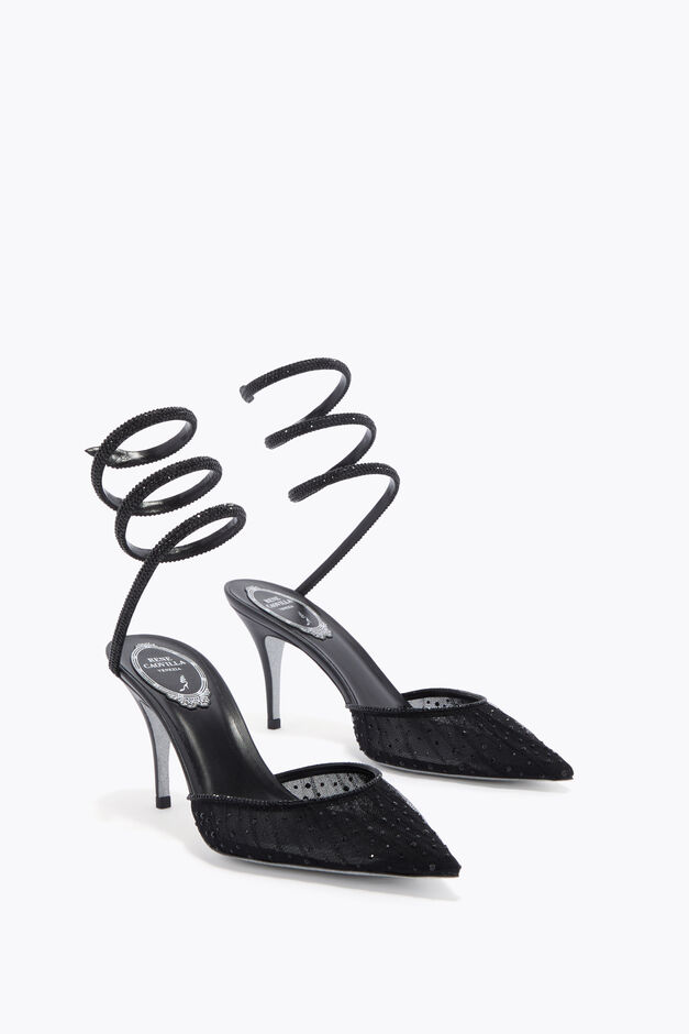 TAYLOR BLACK PUMP WITH SERPENT 80