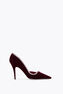ONDA PUMP BORDEAUX VELVET/CRYSTAL STRASS PUMP