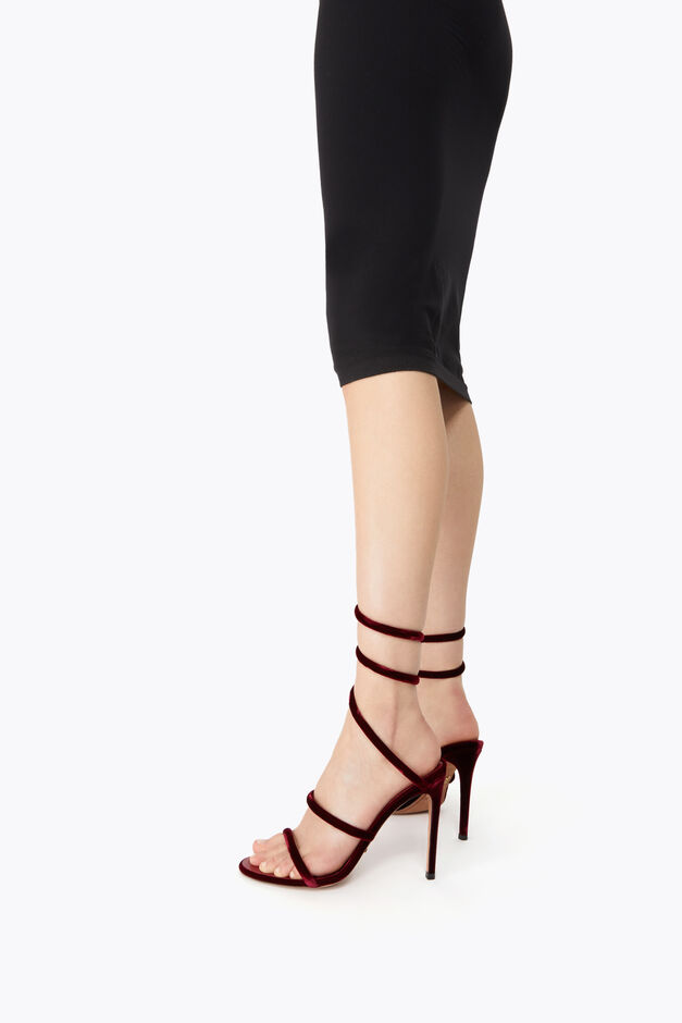 CLEO RUBY VELVET SANDAL 105