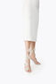 PEACH FLOWER IVORY SATIN/CRYSTAL-CREAM STRASS SANDAL