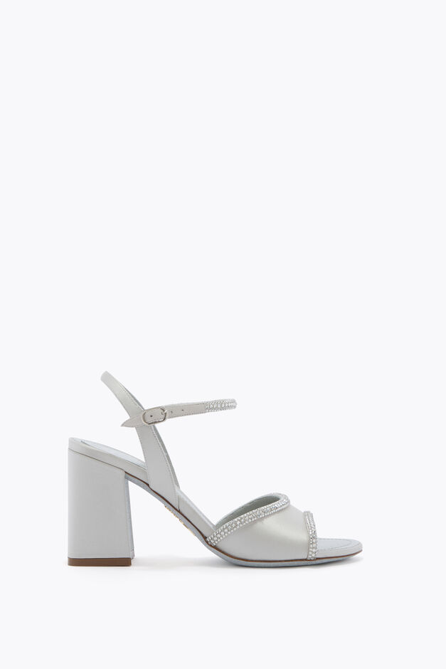 MARGHERITA PEARL GREY SANDAL 80