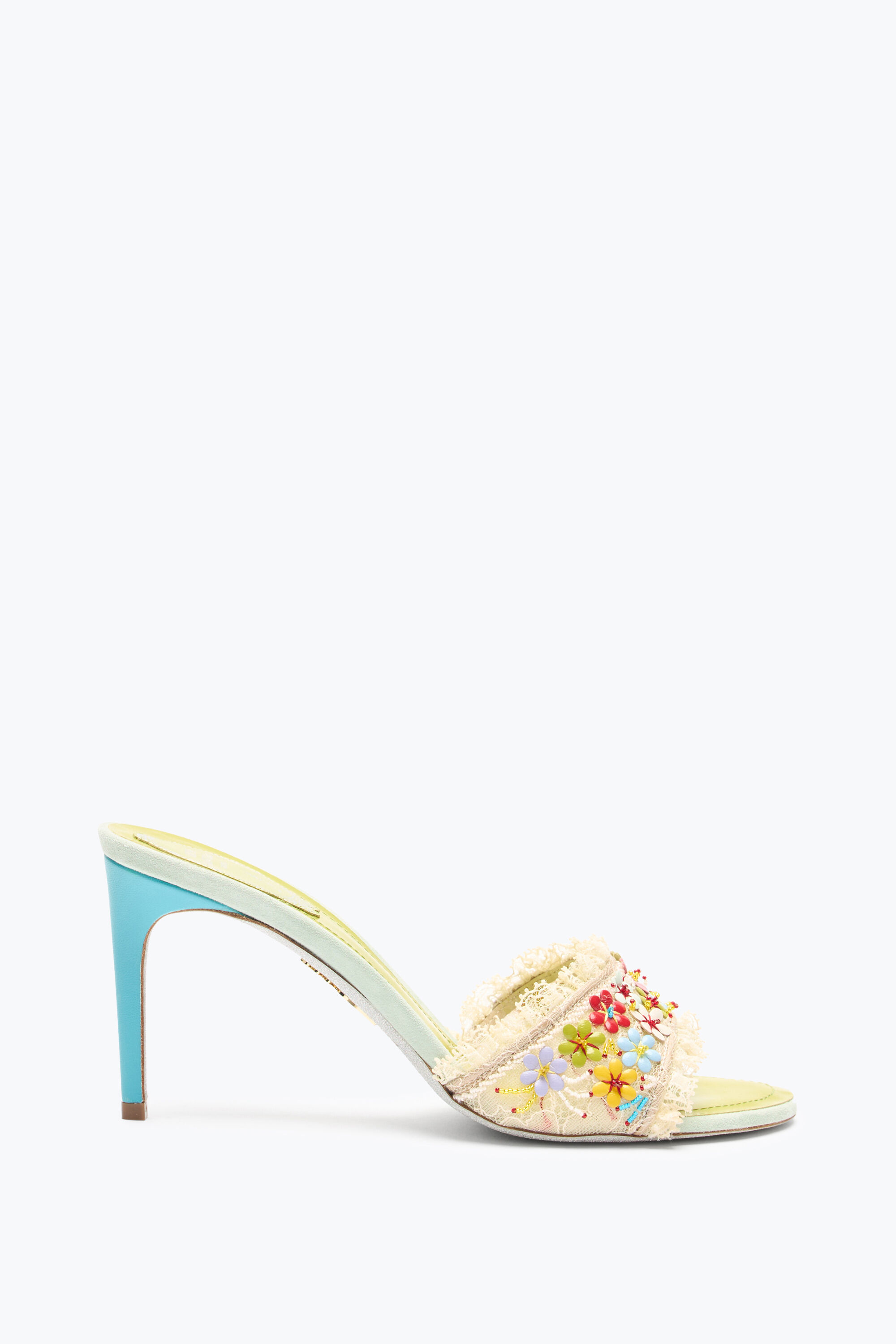 Jeweled BLOOM SLIDER SANDAL 80 | Rene Caovilla®